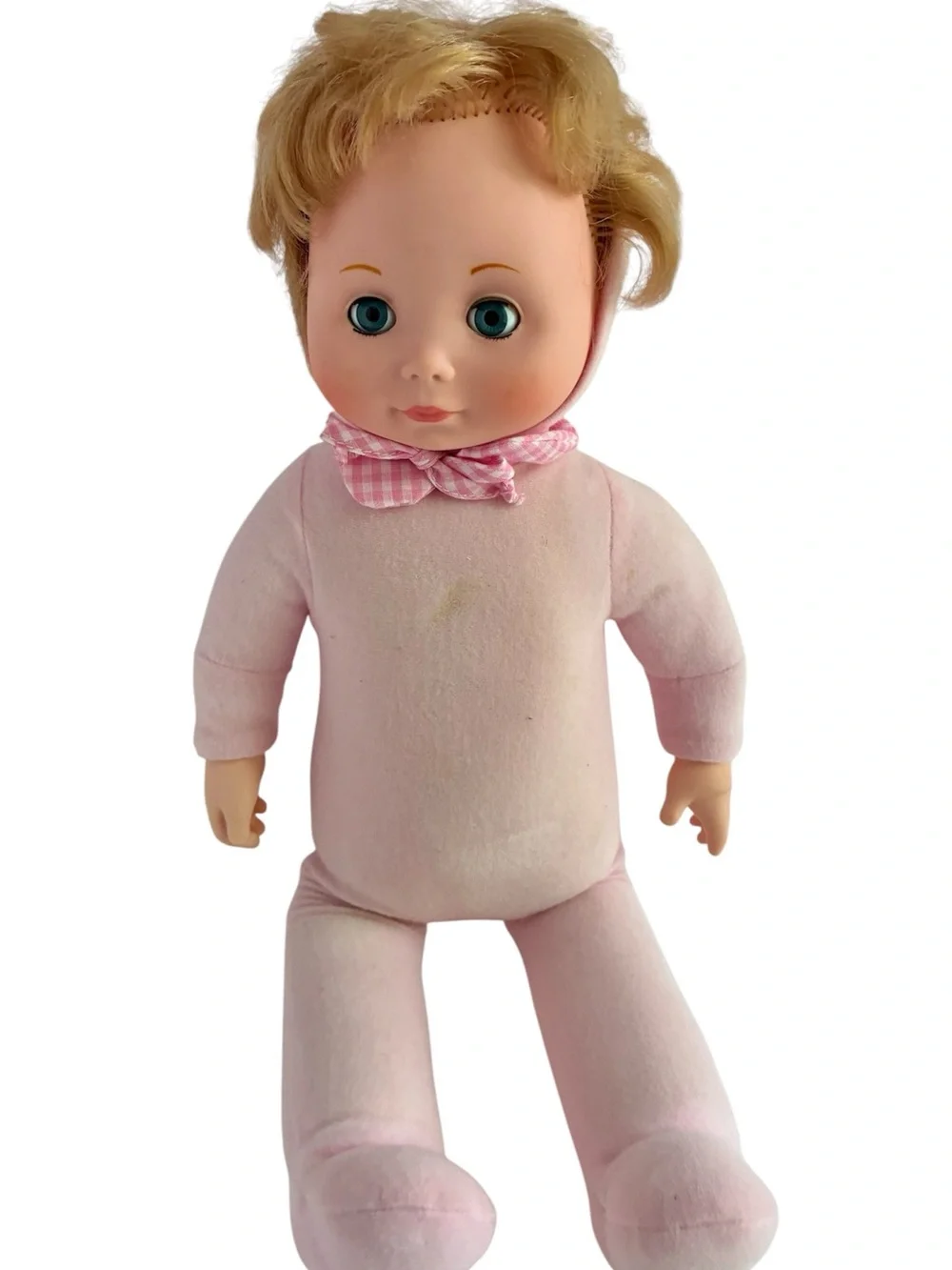 Vintage 1978 Fisher Price My Sleepy Baby Doll Pink Outfit 20”